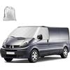 RASHION Copertura per Parabrezza Compatibile con Renault Trafic Opel Vivaro 01-14 | Copri Parabrezza Telo Esterno Parabrezza Parasole Contro Neve Ghiaccio Gelo Sole