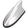 GOZAR Antenne di Segnale Radio con Antenna A Pinna di Squalo in Stile Tetto in Plastica ABS Universale Compatibile con La Maggior Parte delle Auto - Argento