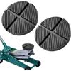 TYSM-CC 2 Pezzi Tampone in Gomma Rinforzato 125mm | per Jack da Auto con Scanalatura Profonda Anti-Scivolo, Blocco di Supporto Sollevatore per Veicoli Pesanti, Durevole