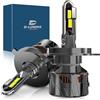 D-Lumina Lampadina H4 LED Canbus 170W 39000LM 6500K Luci Bianca 600%, Plug and Play Dimensione 1:1, Kit di Conversione per Fari Alogeni Auto, 2 pezzi