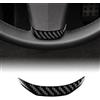 KUNGKIC - Copristeering in fibra di carbonio per Mercedes-Benz SLK R171 2004 2005 2006 2007 2008 2009 2010, adesivo per paraurti auto, adesivo per centro del volante, decorazione per volante