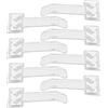 EnixwH 8 Pezzi Supporti Trasparenti per Biglietti di Parcheggio, Clip per Biglietti del Parabrezza, Portabiglietti Trasparente per Auto, Clip Porta Libretto per Parabrezza Auto