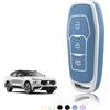 TOOMUME Cover Chiave TPU, Custodia Chiave Adatto per Ford Mondeo Fiesta Focus Kuga Ka Mustang Galaxy Explorer Fusion Edge Ecosport S-Max, Copri Chiavi Guscio Chiave Auto Telecomando - Smart Key