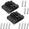 Yuiturt 2pz Cavi di cablaggio per luci posteriori con connettore 6Pin e 12 terminali di collegamento, per attacco lampada auto Peugeot Citroen 12V 98821-1061, Faisceau Électrique