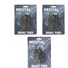 MEXITAL Pastiglie freno Anteriori + Posteriore per FZ6 / FZ6 Fazer Non ABS Naked (2 piston caliper) (04-07) FZ6-NS Non ABS Naked (2 piston caliper) (05-06) XJ6-N/F/S/SP Diversion 600 (13-15)