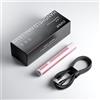 L'UGX Lampada portatile per smalto gel - Asciugatrice portatile LED UV per unghie con ricarica rapida magnetica, design senza fili, luce a penna per salone e uso domestico, rosa