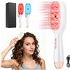 Nastopee EMS - Spazzola per capelli a microcorrente con luce rossa e blu, massaggiatore per la crescita dei capelli, vibrazione 7000/min, per la cura del cuoio capelluto contro la caduta dei capelli