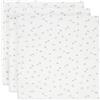 Jollein Panno in mussola per bambini, On The Go, confezione da 3 pezzi, 70 x 70 cm, 100% cotone, certificato Oeko-Tex