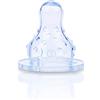 Nuby ID024 Tettarella per Biberon, Collo Standard a 3 Velocita'