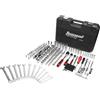 Tucool Racing Tucool - Set di 216 chiavi a bussola CR-V trattate termicamente, attacco da 1/4 e 3/8, cricchetto a sgancio rapido a 72 denti, strumenti professionali per riparazioni automobilistiche per meccanici