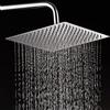 KUNGYO 304 Edelstahl Ultra Thin Regendusche Kopf Badezimmer Top Sprayer （30 cm Quadratische）