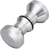 DIYI Coppia di maniglie per porta doccia in acciaio inox massiccio, manopola per maniglia della porta, manopole per porta doccia, maniglie per bagno con acciaio inossidabile K304