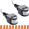 Youmile DC 12 V Automatico Sensore di Movimento a Infrarossi PIR Sensore di Movimento Interruttore Rilevatore con Tappo Manopola per Luce di Inondazione LED