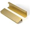 SYZOW 6 Pezzi Maniglie per mobili da cucina 128mm maniglie nascoste Oro -Maniglie Armadio Oro Maniglie Cassetti Nascosta Maniglie per Mobili in Alluminio