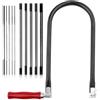 TXErfolg Set di Seghetti da Traforo con 15 Lame (4#6#8#10#12#10T14T18T24T32T) e Arco, Seghetto Manuale per Plastica e Legno, Impugnatura in Legno, Tagli di Precisione