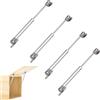 Spldsun 4 Cerniere per Ante Dell'armadio, Molla a gas con Aletta a Molla, Scatola per Armadio da Cucina con Asta di Supporto, Adatto per Porte e Mobili da Cucina