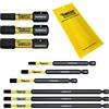 SabreCut 9 x SabreCut SCRK9HEX 32mm 89mm 152mm H4 H5 H6 HEX Set di punte per cacciavite a impatto magnetico Heavy Duty compatibile con Dewalt Milwaukee Bosch Makita e altro
