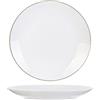 HOME DECO FACTORY PLATO C/RIBETE DORADO 26,5 CM