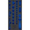 BGS 4052-1 | Modulo per carrelli portautensili 1/3 | vuoto | per BGS 4052