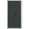 Bisley - Armadio a Due Ante Universale, 4 Ripiani zincati, 5 OH, Metallo, 525, Corpo Grigio Chiaro, Frontali Antracite, 40 x 91,4 x 195 cm