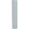 Bisley Office - Armadietto con Serratura a 1 Scomparto, 6 Scomparti, profondità 305 mm, in Metallo, 645 Grigio Chiaro, 30,5 x 30,5 x 180,2 cm