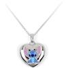 Disney Stitch Bambini Collana Leggera a Forma di Cuore con Medaglione Portaricordi