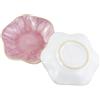 LuckyOpt 4 Pollice Forno Cambiare Ceramica Piccoli Stoviglie, Unico Opera D'arte Loto Foglia Ciotola per Criceto Salsa Gioielli Ornamento Decorativo (Rosa)