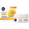 NIVEA Q10 Antirughe ENERGY Vitamina C Cura diurna idratante viso con Q10, vitamina C ed estratto di guaranà, crema viso con SPF 15 per pelle stanca (50 ml)