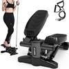 BAKAJI Stepper Allenamento Fitness Cardio Gambe Pancia Fianchi con Display LCD Calorie e Tempo Spalle Struttura in Acciaio Inox Pedali Antiscivolo Colore Nero Dimensione 42 x 27 x 31,5 cm