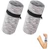 RANYAKE Portafogli da Polso con Cerniera,Brassard de Sport,Marsupio per Telefono da Corsa Adatto per Lo Sport,la Corsa 2 Pezzi (Grigio Chiaro)