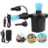 HOSPAOP Pompa per materasso ad aria elettrica 2 in 1, gonfiaggio e deflate, pompa elettrica portatile con 3 bocchette d'aria per materasso gonfiabile, divano, piscina, gonfiabile, anello di nuoto