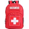 Jipemtra Borsa di emergenza rossa zaino di pronto soccorso vuoto medico borsa di primo soccorso per il primo soccorso, borse traumatiche per equitazione, ufficio, escursionismo, paramedici, viaggi
