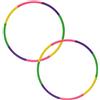 RQcMid Hula Hoop - Set di 2 pneumatici per bambini, 8 segmenti 58 cm, 100 g, giocattolo per 3-12 anni, sport all'aria aperta e giochi di famiglia
