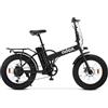 Nilox, Ebike X5 Pro, Bici Elettrica, Fino a 60 km di Autonomia, Fino a 25 Km/h, Motore da 36 V/250 W e Batteria Removibile 36 V-10 Ah, Gomme FAT 20 x 4, Cambio a 6 Velocità