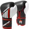 MEISTER gel armatura 453,6 gram allenamento da boxe in pelle pieno fiore W/+ sacca in rete, Black / Red / White