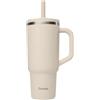 QWETCH Tazza da Viaggio Isotermica 900ml Ermetica con Cannuccia Pieghevole - Tazza Isotermica in Acciaio Inox Riciclato con Impugnatura - Mantiene 48h Ghiaccio / 12h Freddo - Bicchiere Isotermico