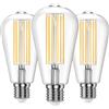 Ankey Lampadine LED Vintage Edison E27, 10W Filamento LED (Equivalenti a 100W), Luce Bianco Caldo 2700K, 1000LM, Non Dimmerabile, Confezione da 3