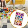 Blocchi da costruzione arcobaleno, giocattoli sensoriali, legno traslucido,