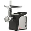 Girmi TR91 Tritacarne, 1400W (max), Motore DC, Funzione Reverse, 1200 g/min, 3 Trafile Inox, Completamente smontabile e facile da pulire, Premicibo, Insaccatore Salsicce e Accessori per Kibbe inclusi.
