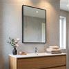 Kiamami Valentina Specchio 60x80 con telaio in pvc e bordo nero opaco
