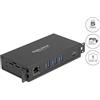 DELOCK 3Port USB 5Gbps Hub+RJ45 Gigabit LAN Host-Anschluss