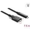 DeLOCK 83629, 7,5 m, USB-C, Micro-USB B, USB 2.0, 10 Gbit/s, nero
