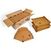 TRIFOO 100 buste imbottite formato DIN A4, con chiusura adesiva, formato F/6 F6 marrone (240 mm x 350 mm)