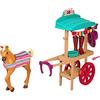 Mattel Spirit -Playset Festival a Miradero Carretto con Attrezzatura da Equitazione, Pony e Accessori, Giocattolo per Bambini 3+ Anni, GXF70