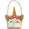 Heless 290Accessori per Bambole in Design Unicorno, Borsetta con Orecchie Glitterate, Corno e Applicazioni Floreali per Bambole e Animali di Peluche di Dimensioni 35-45 Cm