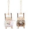 Riffelmacher & Weinberger- Cuore Slitta da Appendere con Pelliccia, 74155