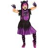 Rubie's Rubies Costume gatto nero con suono per ragazze, vestito con cappuccio, collant e scatola con suono, taglia L 8-10 anni per Halloween, carnevale e compleanno