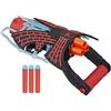 Spider-Man Hasbro Marvel Across The Spider-Verse, Miles Morales, Blaster Tri-Shot, Giocattolo Nerf, 3 dardi, per Bambini e Bambine dai 5 Anni in su