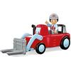 Toddys by siku 0134, Willy Worky, Carrello Elevatore a 2 Parti, Componibile, Con Figurina Mobile Inclusa e Bancale Rimovibile, Motore a Frizione di Qualità, Rosso/Azzurro, Da 12 mesi in su