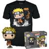 Funko Pop! & Tee: Naruto Run - Naruto Run Run - Metallico - Medium - T-Shirt, Maglietta - Vestiti con Figura in Vinile da Collezione - Idea Regalo - Giocattoli e Top a Maniche Corte per gli Adulti
